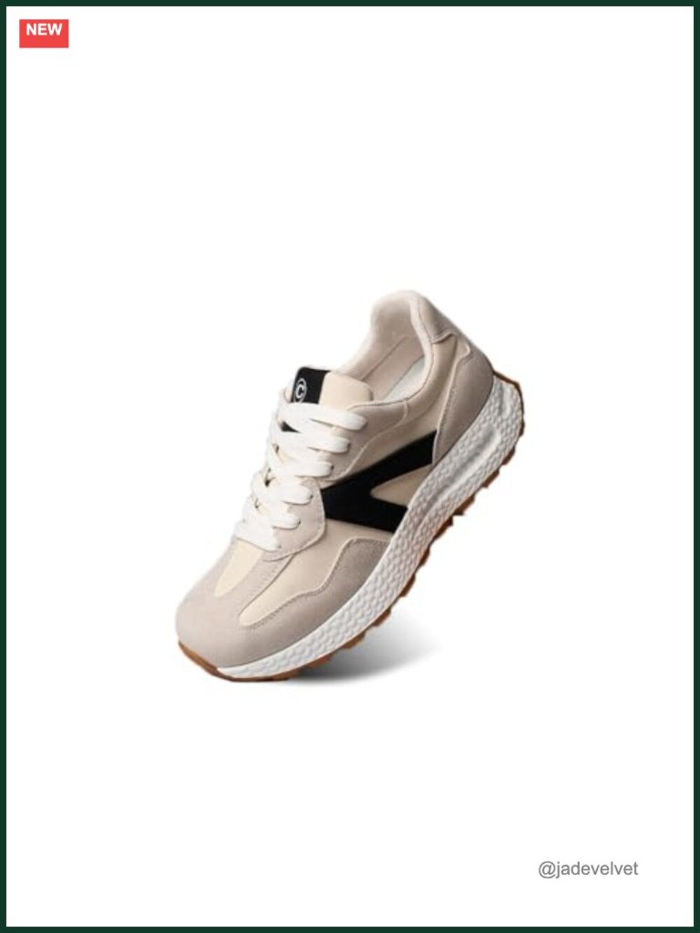 Popcorn Sole Athletic Sneakers Walking Running Shoes Faux Leather Lace Up